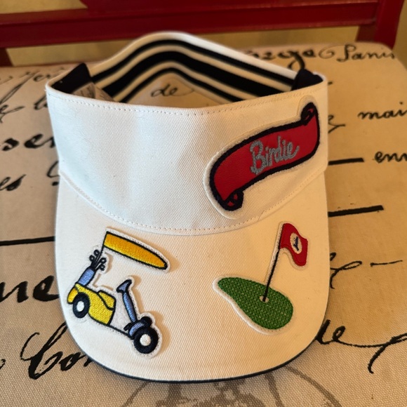 Tory Burch ADORABLE Golf Themed Visor NWOT - Picture 1 of 5